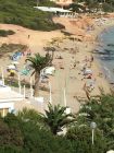 Not crowded but plenty enjoying Cala Nova beach